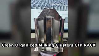 乳製品衛生 CIP ラック用ステンレス製搾乳クラスターホルダー
