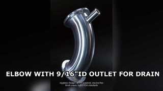 ドレンバルブポート付サニタリーエルボ