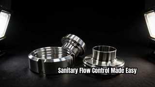 食品製薬向けの衛生的なクランプ バタフライ バルブ